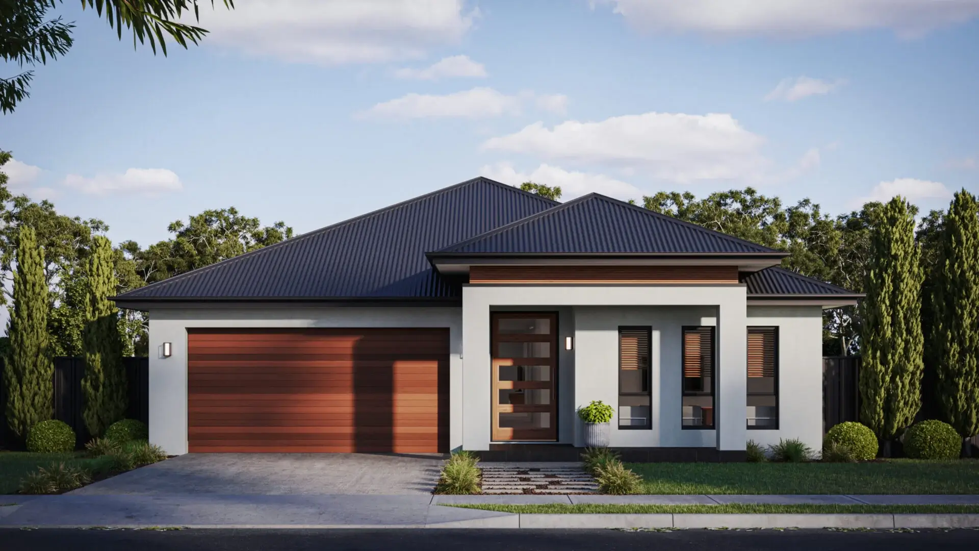 Modern single-story house