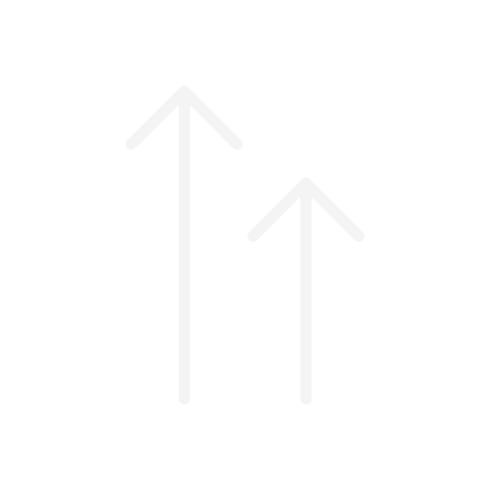 Two White Arrows Pointing Upward On A White Background