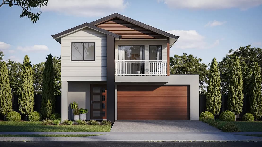 Modern two-story house