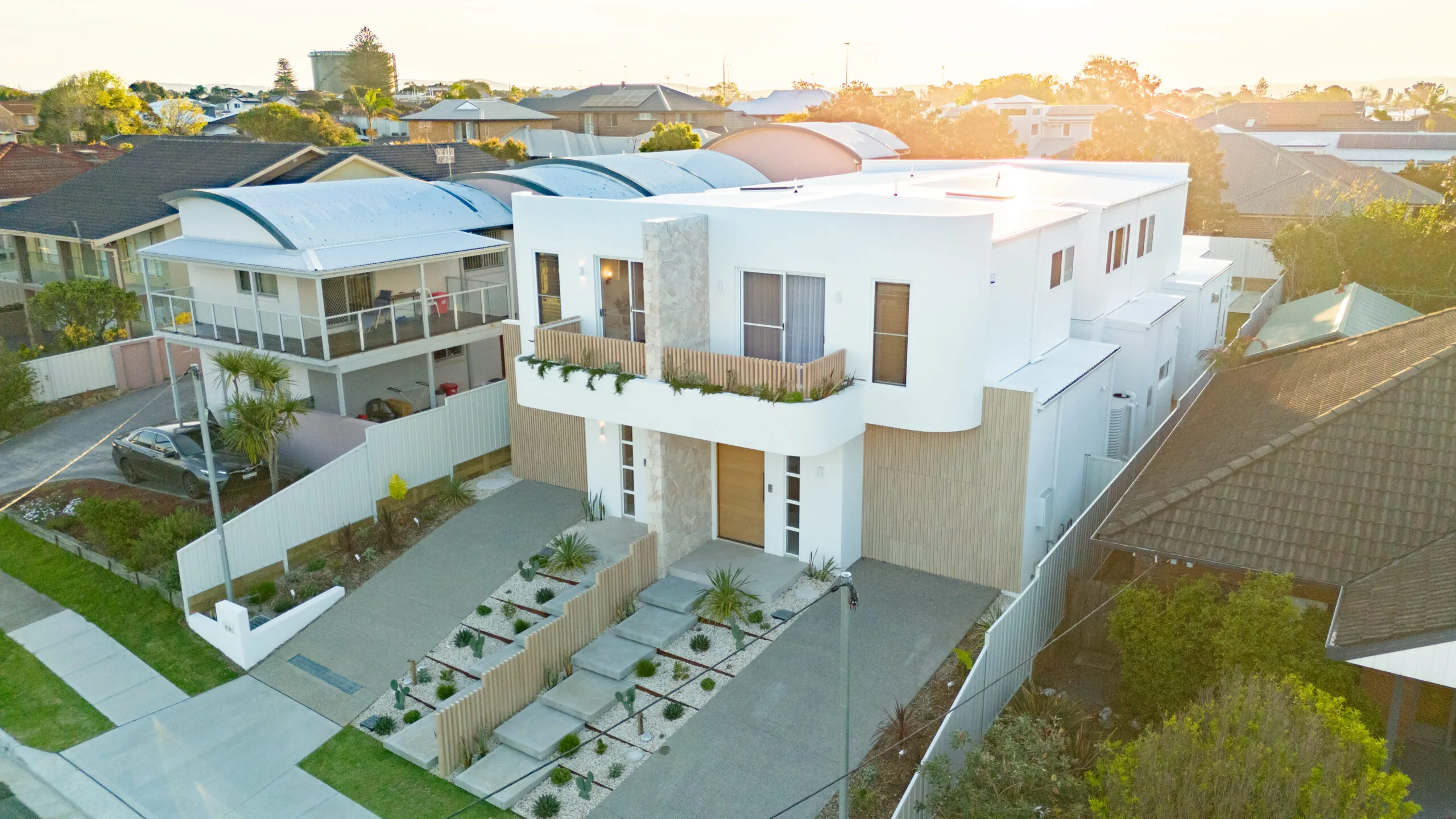 Modern white house