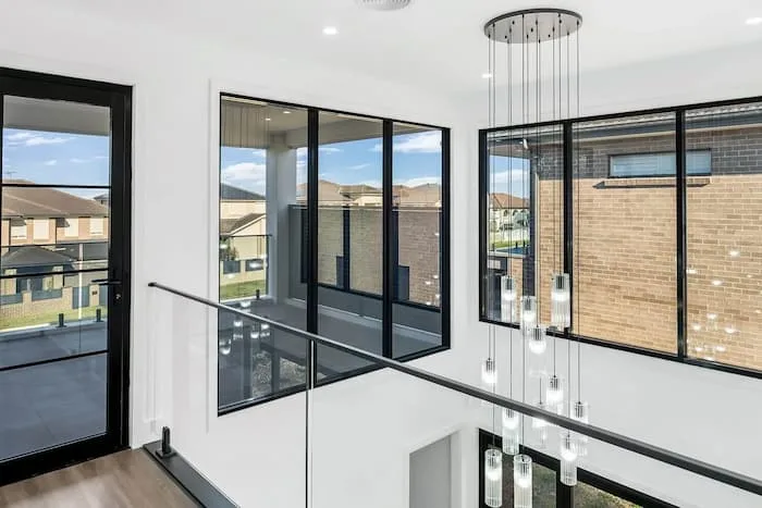 Upper floor hallway with pendant