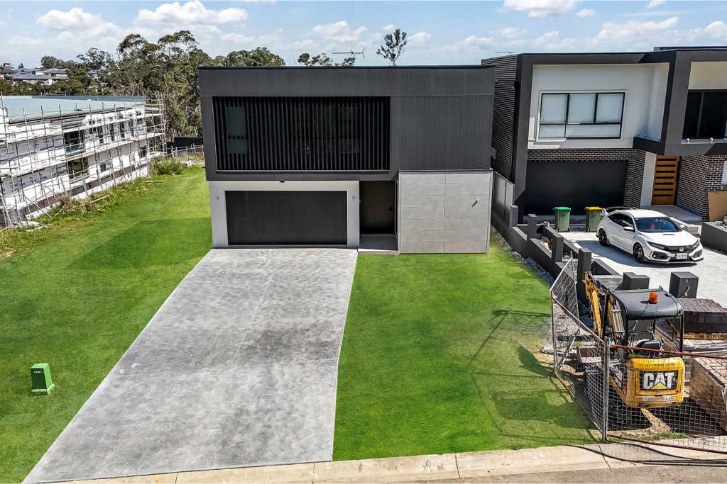 Gray modern house
