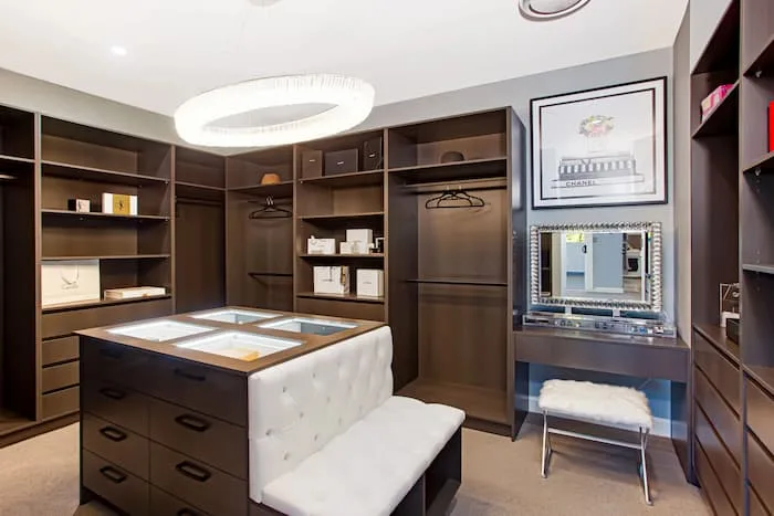 Luxury walk-in closet