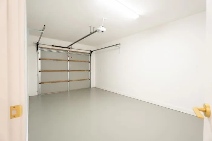 Empty garage interior