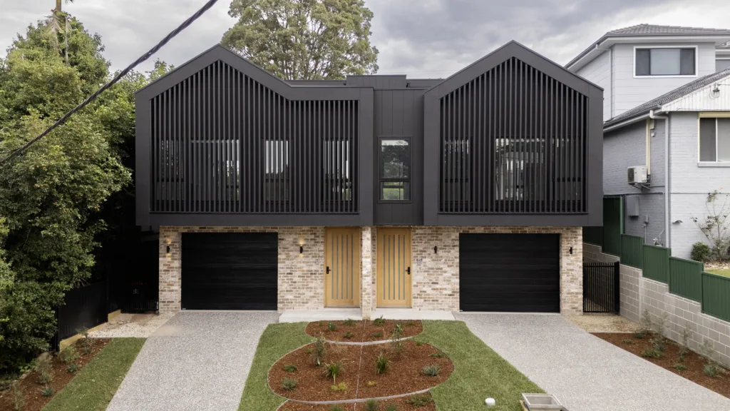 Modern duplex house