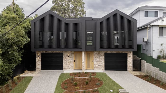 Modern Black Duplex