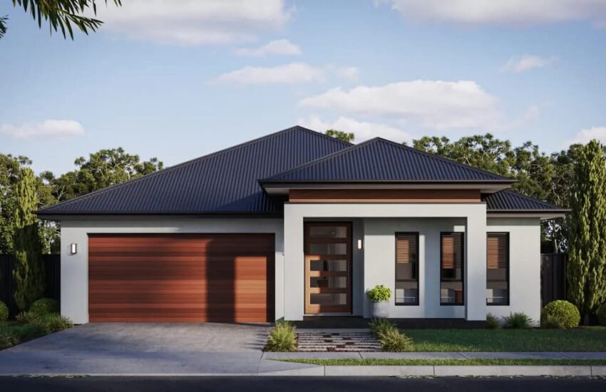 Modern single-story house