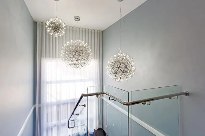 Sphere pendant staircase lights